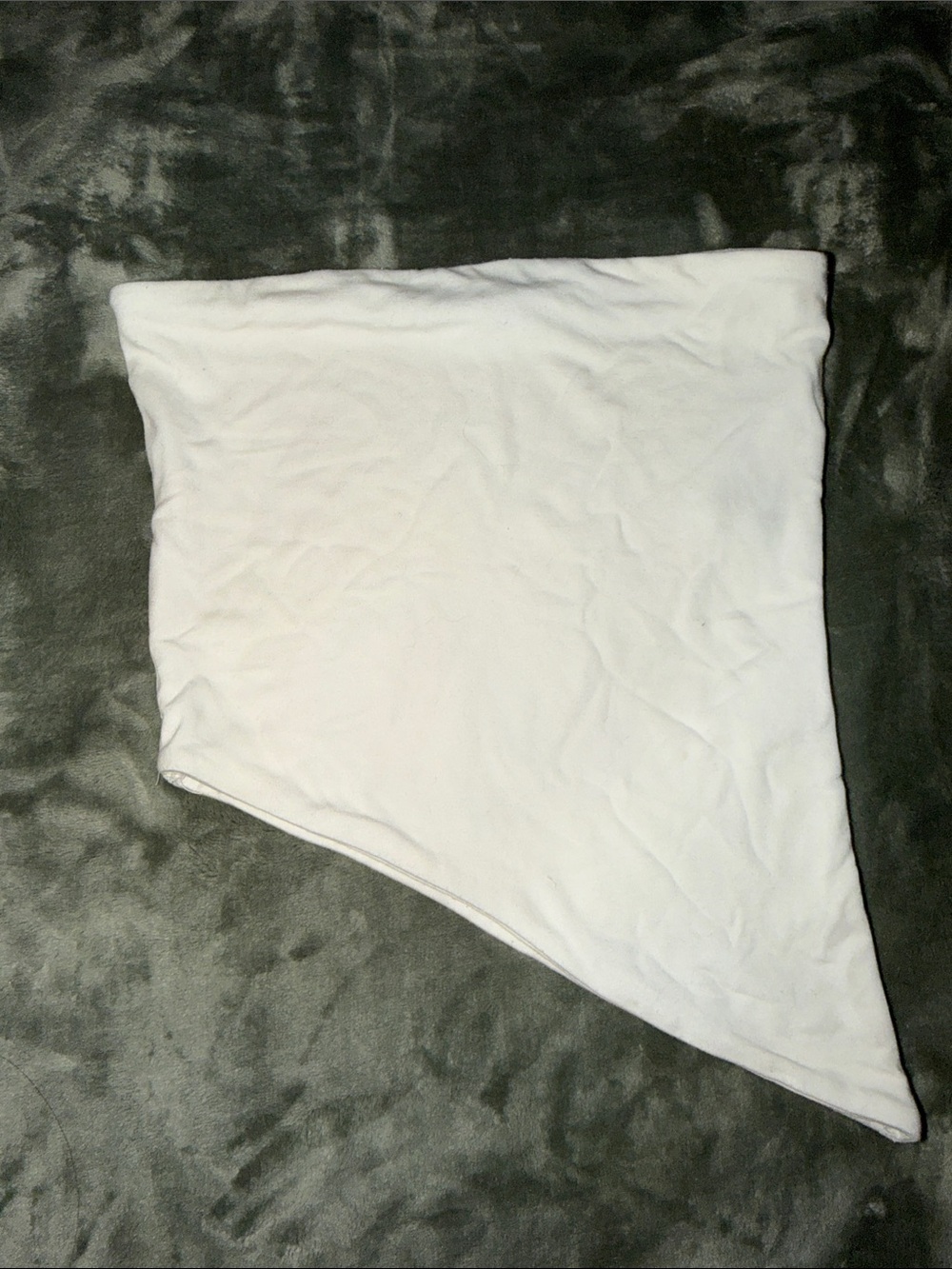 Forever 21 White Asymmetrical Tube Skirt